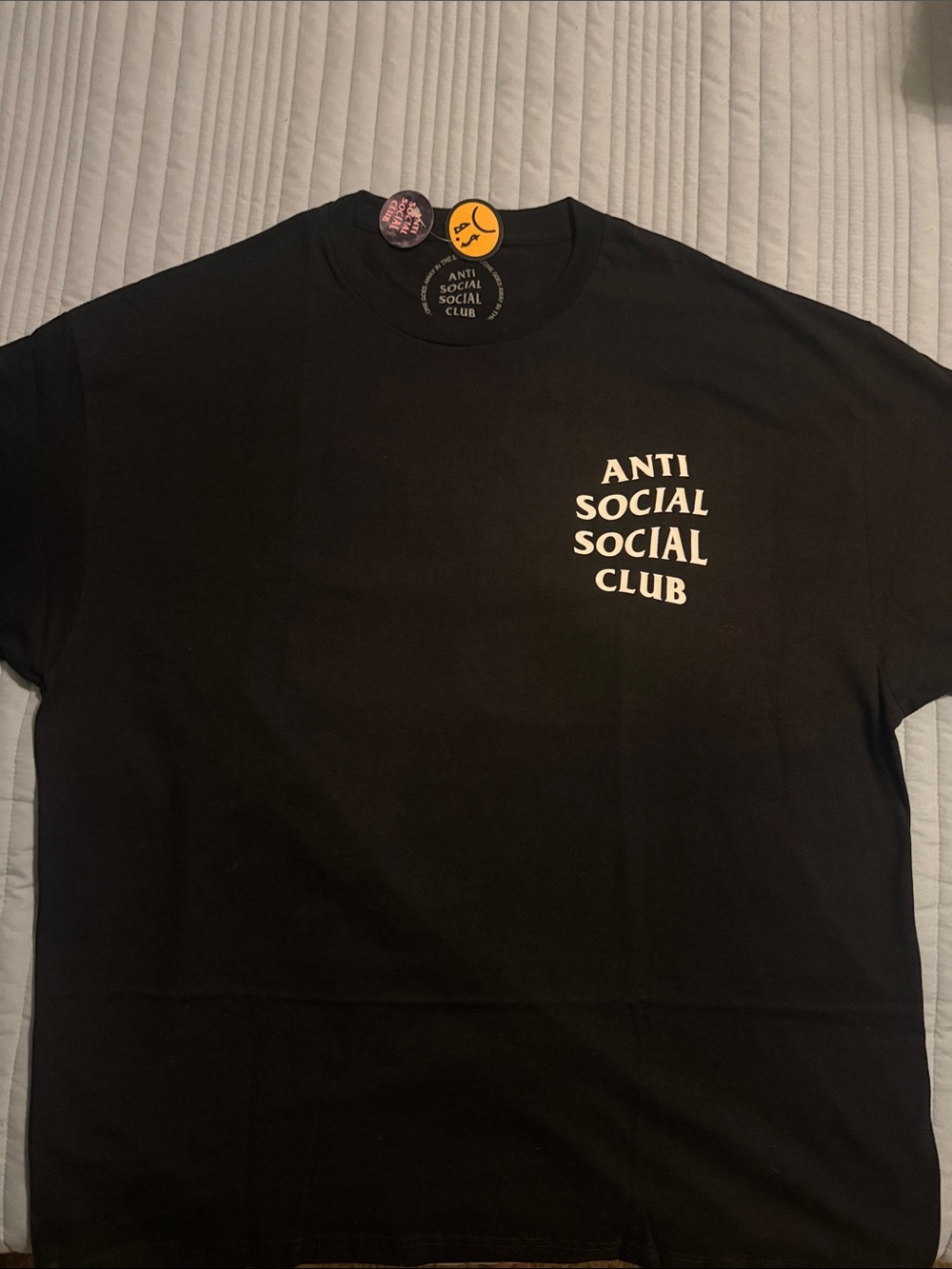 Anti Social Social Club Sad Boyz Lavada Men's Black Logo T‑Shirt